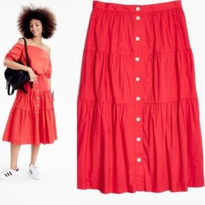 Madewell Bistro Midi Skirt Size XS